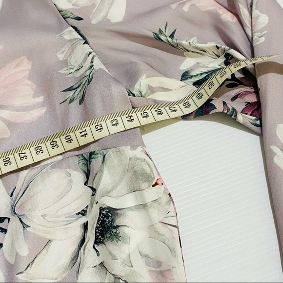 FOREVER NEW Floral Long Sleeve Wrap Blouse Size 10 - Picture 12 of 14